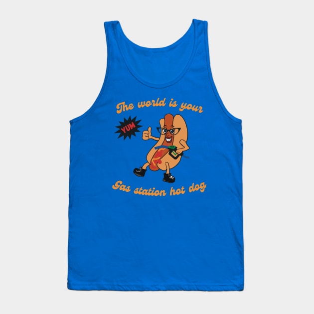 Gas Station Hot Dog Tank Top by Shea Klein